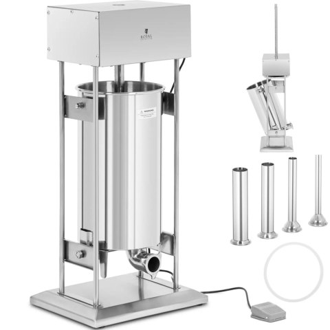 Nadziewarka do kiełbas elektryczna pionowa 4 lejki 25 l 350 W Nadziewarka do kiełbas elektryczna pionowa 4 lejki 25 l 350 W