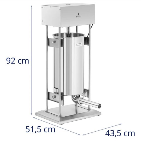 Nadziewarka do kiełbas elektryczna pionowa 4 lejki 25 l 350 W Nadziewarka do kiełbas elektryczna pionowa 4 lejki 25 l 350 W