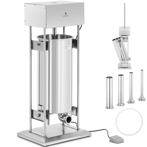 Nadziewarka do kiełbas elektryczna pionowa 4 lejki 30 l 400 W Nadziewarka do kiełbas elektryczna pionowa 4 lejki 30 l 400 W