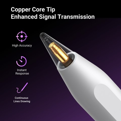 Rysik do tabletów iPada z ładowaniem bezprzewodowym biały Rysik do tabletów iPada z ładowaniem bezprzewodowym biały