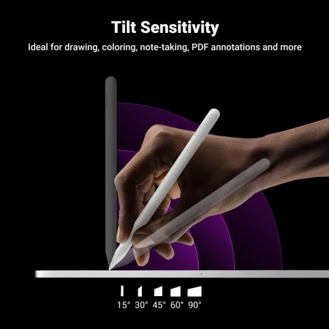 Rysik do tabletów iPada z ładowaniem bezprzewodowym biały Rysik do tabletów iPada z ładowaniem bezprzewodowym biały