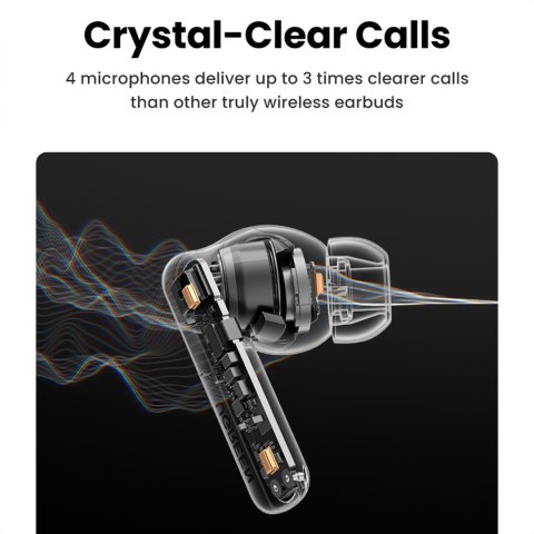 Słuchawki bezprzewodowe HiTune T6 z funkcją ANC + kabel USB-A - USB-C białe Słuchawki bezprzewodowe HiTune T6 z funkcją ANC + kabel USB-A - USB-C białe