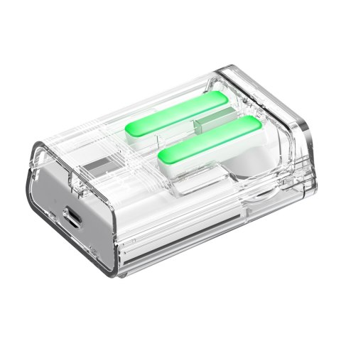 Słuchawki bezprzewodowe TWS IceLens Series ze światłami LED białe Słuchawki bezprzewodowe TWS IceLens Series ze światłami LED białe