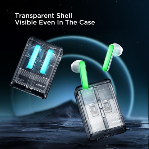 Słuchawki bezprzewodowe TWS IceLens Series ze światłami LED białe Słuchawki bezprzewodowe TWS IceLens Series ze światłami LED białe