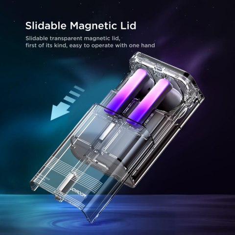 Słuchawki bezprzewodowe TWS IceLens Series ze światłami LED białe Słuchawki bezprzewodowe TWS IceLens Series ze światłami LED białe