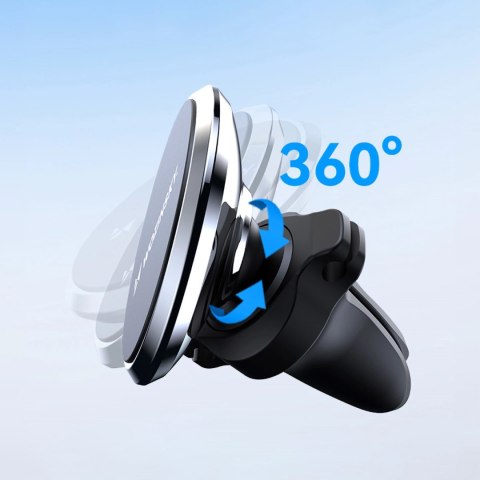 Uchwyt na telefon magnetyczny na kratkę nawiewu do samochodu czarny Uchwyt na telefon magnetyczny na kratkę nawiewu do samochodu czarny