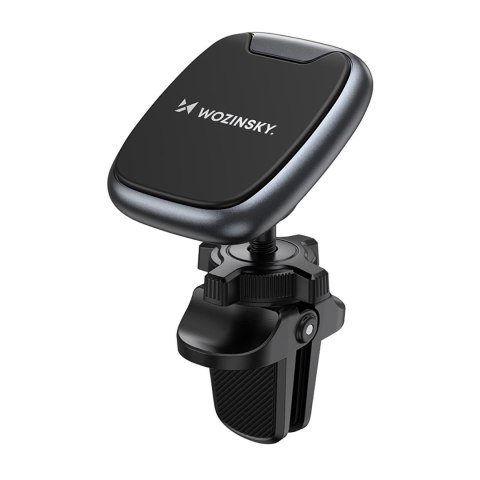 Uchwyt na telefon magnetyczny na kratkę nawiewu w samochodzie czarny Uchwyt na telefon magnetyczny na kratkę nawiewu w samochodzie czarny
