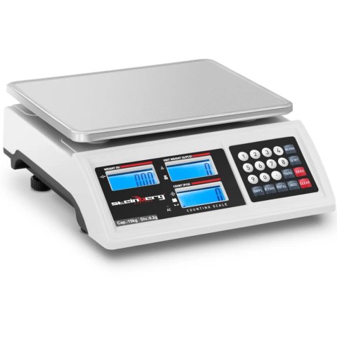Waga sklepowa handlowa licząca LCD RS232 15000 g / 0.2 g Waga sklepowa handlowa licząca LCD RS232 15000 g / 0.2 g