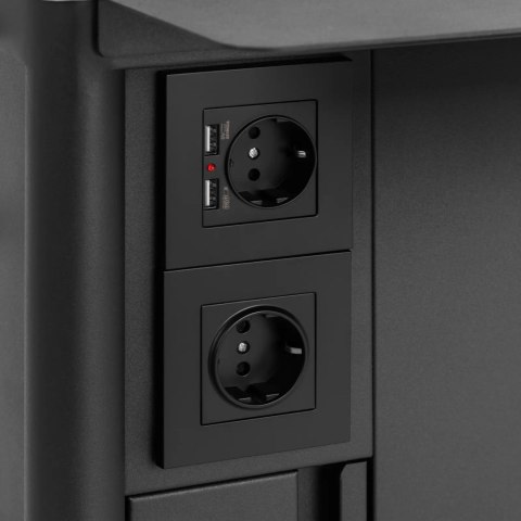 Wózek asystor stacja robocza do tatuażu 4 gniazda 2 x USB Wózek asystor stacja robocza do tatuażu 4 gniazda 2 x USB