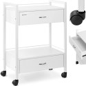 Wózek pomocnik kosmetyczny fryzjerski 2 szuflady 2 półki 62.5 x 40 x 85.5 cm Wózek pomocnik kosmetyczny fryzjerski 2 szuflady 2 półki 62.5 x 40 x 85.5 cm