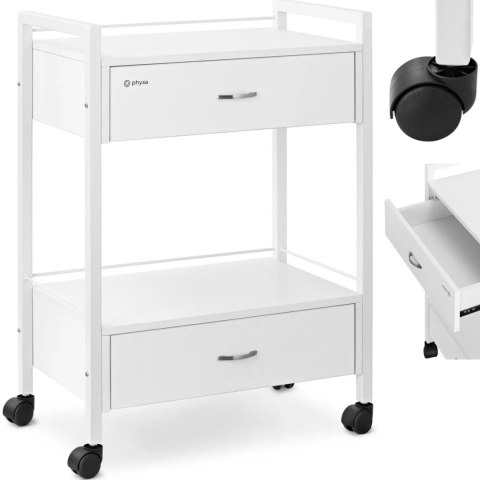 Wózek pomocnik kosmetyczny fryzjerski 2 szuflady 2 półki 62.5 x 40 x 85.5 cm Wózek pomocnik kosmetyczny fryzjerski 2 szuflady 2 półki 62.5 x 40 x 85.5 cm