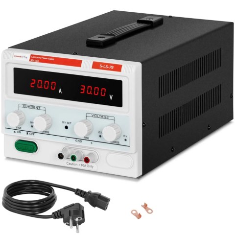 Zasilacz laboratoryjny serwisowy LED 0-30 V 0-20 A 600 W Zasilacz laboratoryjny serwisowy LED 0-30 V 0-20 A 600 W
