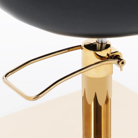 Fotel fryzjerski barberski kosmetyczny z podnóżkiem Physa PENRYN - czarno złoty Fotel fryzjerski barberski kosmetyczny z podnóżkiem Physa PENRYN - czarno złoty