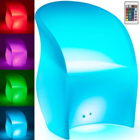 Fotel klubowy barowy podświetlany LED 80 x 60 cm Fotel klubowy barowy podświetlany LED 80 x 60 cm