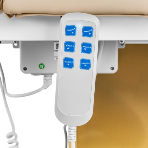 Fotel kosmetyczny do masażu tatuażu SPA 150 kg VITERBO - beżowo złoty Fotel kosmetyczny do masażu tatuażu SPA 150 kg VITERBO - beżowo złoty