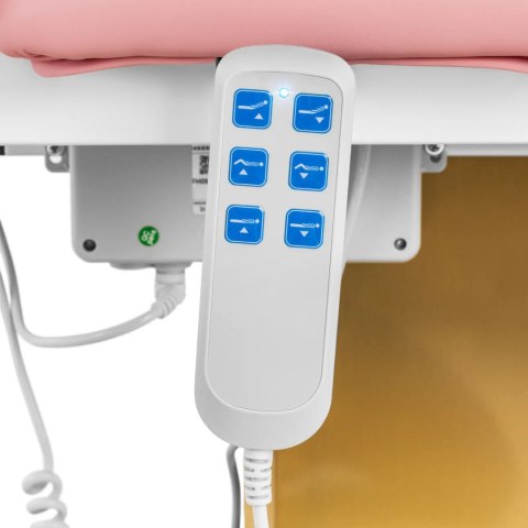 Fotel kosmetyczny do masażu tatuażu SPA 150 kg VITERBO - różowo złoty Fotel kosmetyczny do masażu tatuażu SPA 150 kg VITERBO - różowo złoty