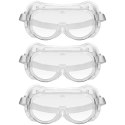 Gogle okulary ochronne BHP przeciwpyłowe - zestaw 3 szt. Gogle okulary ochronne BHP przeciwpyłowe - zestaw 3 szt.