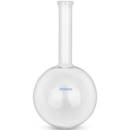 Kolba szklana kulista płaskodenna laboratoryjna 2000 ml