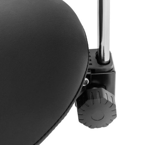 Krzesło kosmetyczne siodłowe z oparciem regulowane MANNHEIM czarno-złote Krzesło kosmetyczne siodłowe z oparciem regulowane MANNHEIM czarno-złote