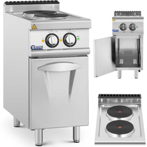 Kuchnia elektryczna wolnostojąca z szafką 2 pola grzewcze 5.2 kW 400 V Kuchnia elektryczna wolnostojąca z szafką 2 pola grzewcze 5.2 kW 400 V