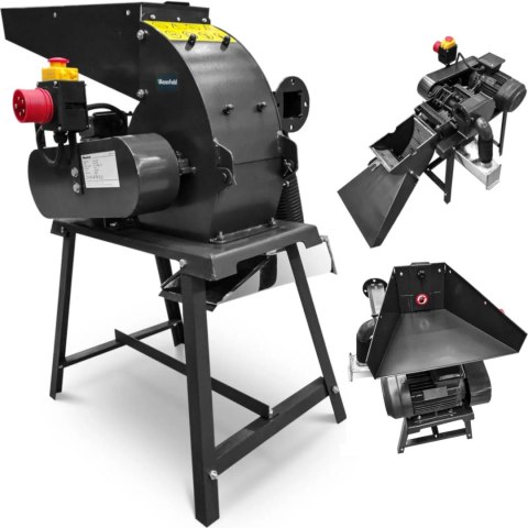 Młyn bijakowy rozdrabniacz do zboża trocin pelletu 120 kg/h 2.2 kW Młyn bijakowy rozdrabniacz do zboża trocin pelletu 120 kg/h 2.2 kW