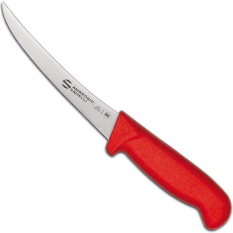 Nóż do trybowania zakrzywiony SUPRA COLORE HACCP 130/290 mm - czerwony Nóż do trybowania zakrzywiony SUPRA COLORE HACCP 130/290 mm - czerwony