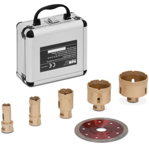 Otwornice diamentowe do szlifierek kątowych 20/25/35/55/68 115 mm M14 - zestaw Otwornice diamentowe do szlifierek kątowych 20/25/35/55/68 115 mm M14 - zestaw