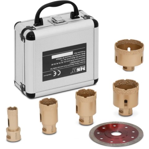 Otwornice diamentowe do szlifierek kątowych 20/35/40/50/68 115 mm M14 - zestaw Otwornice diamentowe do szlifierek kątowych 20/35/40/50/68 115 mm M14 - zestaw