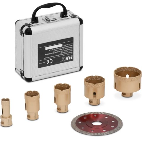 Otwornice diamentowe do szlifierek kątowych 20/35/40/50/68 115 mm M14 - zestaw Otwornice diamentowe do szlifierek kątowych 20/35/40/50/68 115 mm M14 - zestaw