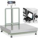 Waga platformowa z drukarką etykiet LCD 100 x 100 cm 800 kg / 100 g Waga platformowa z drukarką etykiet LCD 100 x 100 cm 800 kg / 100 g