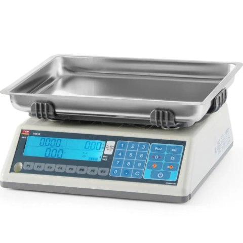 Waga sklepowa pocztowa z legalizacją M głęboką szalką 30 kg 225x295 mm Waga sklepowa pocztowa z legalizacją M głęboką szalką 30 kg 225x295 mm