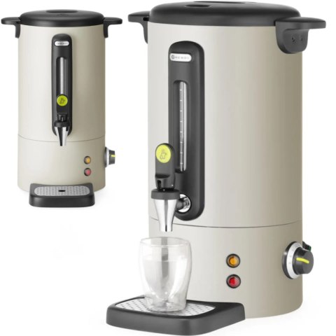 Warnik do wody grzanego wina z kranem tacką ociekową 9 l 950 W - jasnoszary