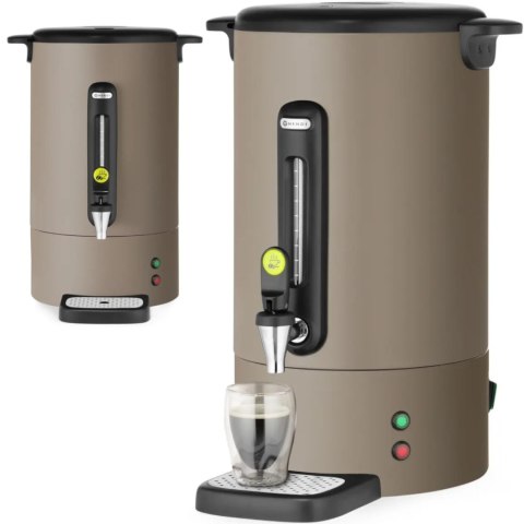 Zaparzacz do kawy z kranem ociekaczem 14 l 1750 W - taupe Zaparzacz do kawy z kranem ociekaczem 14 l 1750 W - taupe