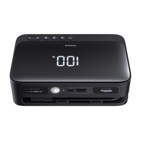 4w1 Jump starter 600A z latarką powerbankiem 6000mAh kompresorem Super Energy - czarny 4w1 Jump starter 600A z latarką powerbankiem 6000mAh kompresorem Super Energy - czarny