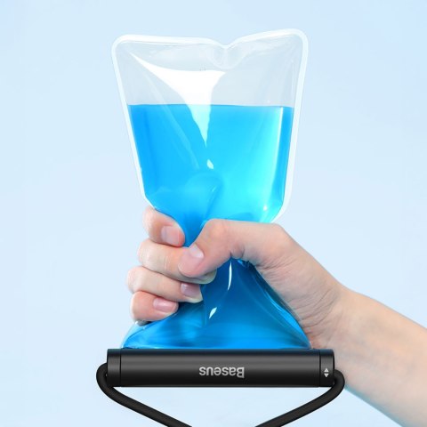 Etui wodoodporne do telefonu 7.2'' z cylindrycznym zapięciem IPX8 AquaGlide - czarne Etui wodoodporne do telefonu 7.2'' z cylindrycznym zapięciem IPX8 AquaGlide - czarne