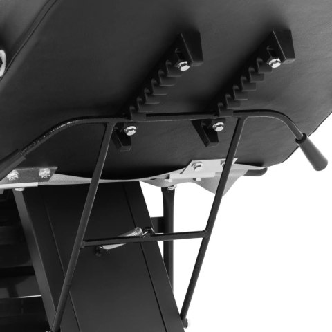 Fotel kosmetyczny do zabiegów masażu tatuażu 200 kg IMOLA - czarny Fotel kosmetyczny do zabiegów masażu tatuażu 200 kg IMOLA - czarny