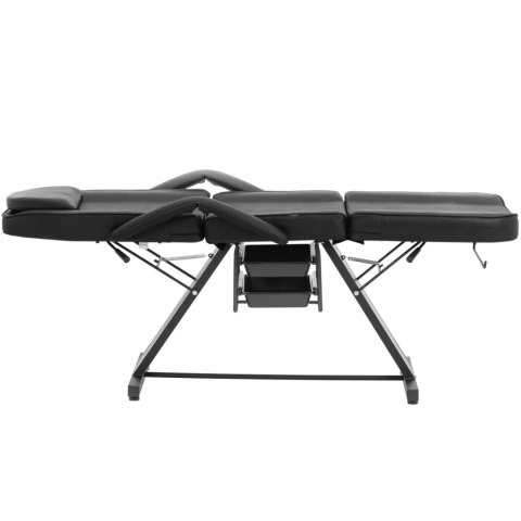 Fotel kosmetyczny do zabiegów masażu tatuażu 200 kg IMOLA - czarny Fotel kosmetyczny do zabiegów masażu tatuażu 200 kg IMOLA - czarny