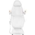 Fotel kosmetyczny do zabiegów masażu tatuażu regulowany 150 kg RHO - biały Fotel kosmetyczny do zabiegów masażu tatuażu regulowany 150 kg RHO - biały