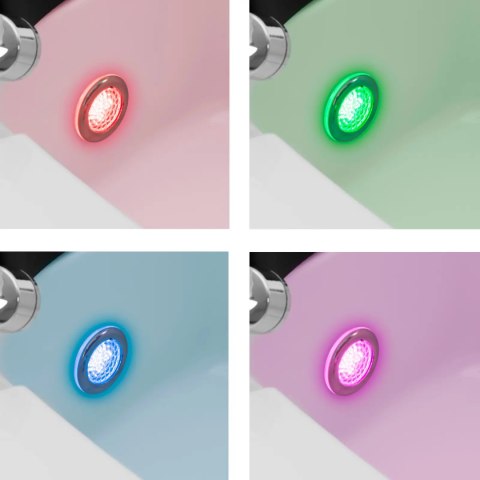 Fotel podologiczny do pedicure z funkcją masażu brodzikiem - kremowy Fotel podologiczny do pedicure z funkcją masażu brodzikiem - kremowy