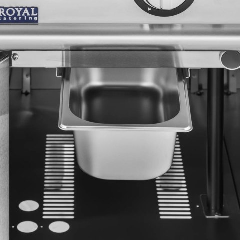 Grill gazowy ryflowany z szafką na propan / LPG / gaz ziemny 6 kW Grill gazowy ryflowany z szafką na propan / LPG / gaz ziemny 6 kW