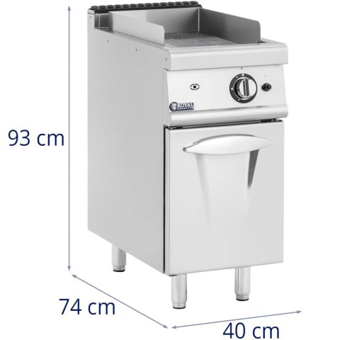 Grill gazowy ryflowany z szafką na propan / LPG / gaz ziemny 6 kW Grill gazowy ryflowany z szafką na propan / LPG / gaz ziemny 6 kW