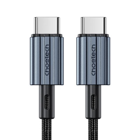 Kabel przewód USB-C - USB-C PD 60W w oplocie XCC-1014 - szary Kabel przewód USB-C - USB-C PD 60W w oplocie XCC-1014 - szary