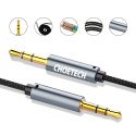 Kabel przewód audio AUX do głośnika 2x mini jack 3.5mm męski 1.2m - czarny Kabel przewód audio AUX do głośnika 2x mini jack 3.5mm męski 1.2m - czarny
