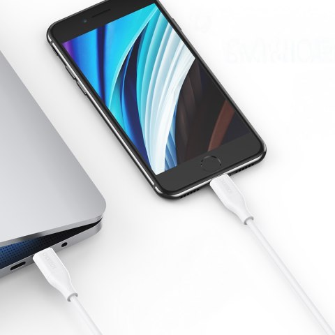 Kabel przewód do iPhone USB-C - Lightning MFi PD 30W 1.2m - biały Kabel przewód do iPhone USB-C - Lightning MFi PD 30W 1.2m - biały