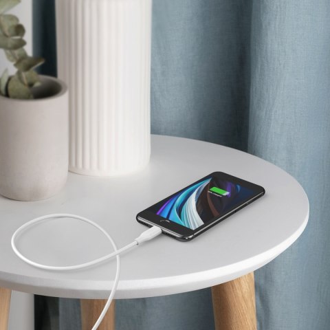 Kabel przewód do iPhone USB-C - Lightning MFi PD 30W 1.2m - biały Kabel przewód do iPhone USB-C - Lightning MFi PD 30W 1.2m - biały