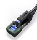 Kabel sieciowy patchcord Ethernet RJ45 Cat8 miedziany rdzeń 1.5m - czarny