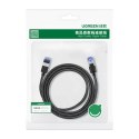 Kabel sieciowy patchcord Ethernet RJ45 Cat8 miedziany rdzeń 1.5m - czarny