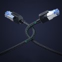 Kabel sieciowy patchcord Ethernet RJ45 Cat8 miedziany rdzeń 1.5m - czarny
