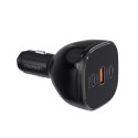 Ładowarka samochodowa 160W 2x USB-C PD 3.1 1x USB-A - czarna Ładowarka samochodowa 160W 2x USB-C PD 3.1 1x USB-A - czarna