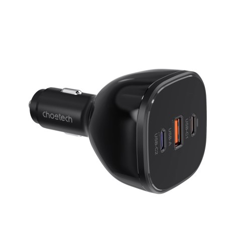 Ładowarka samochodowa 160W 2x USB-C PD 3.1 1x USB-A - czarna Ładowarka samochodowa 160W 2x USB-C PD 3.1 1x USB-A - czarna